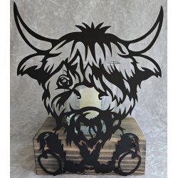 Teelicht Balken Hochlandrind