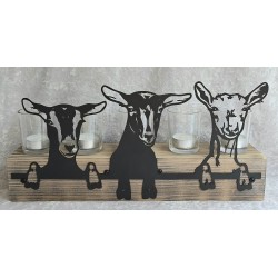 Teelicht Balken Ziegen