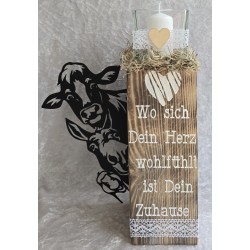 Holzklotz Teelicht...