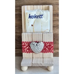 Taschentuch Ständer rot/Herz