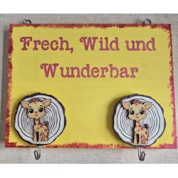 Kindergarderobe Giraffe /gelb