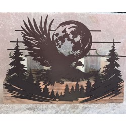 Teelicht Balken Adler/Mond