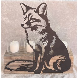 Teelicht Balken Fuchs