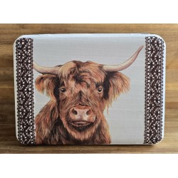 Alu Dose Hochlandrind /braun