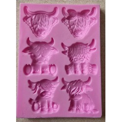 Silikonforme Hochlandrinder