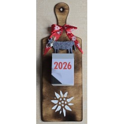 Kalender 2026 auf Brettchen...