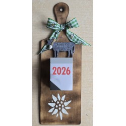 Kalender 2026 auf Brettchen...