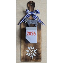Kalender 2026 auf Brettchen...