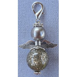 Perlen Engel silberfarbig