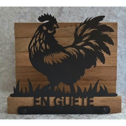 Servietten-Halter Hahn " EN...