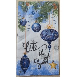 Serviette Weihnachts Kugeln...