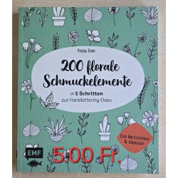 200 florale Schmuckelemente