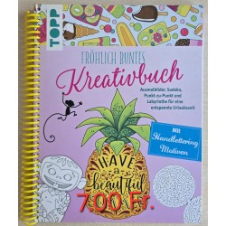 Fröhlich buntes Kreativbuch