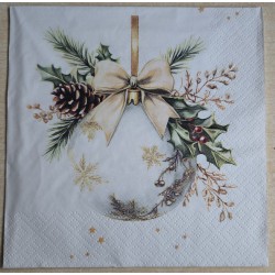 Serviette Weihnachts Kugel...