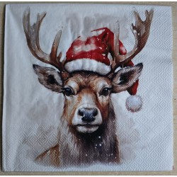 Serviette Hirsch mit...