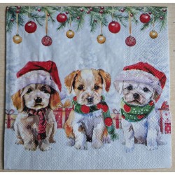 Serviette Drei Weihnachts...