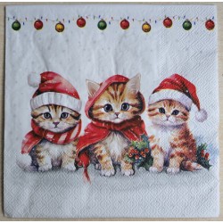 Serviette Drei Weihnachts...