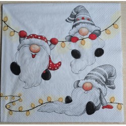 Serviette Drei hängende...