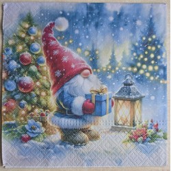 Serviette Wichtel mit...