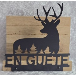 Servietten-Halter Hirsch/Eiche