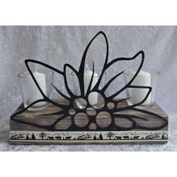 Teelicht Balken Edelweiss...