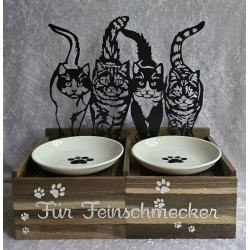 Katzen Futternapf Vier...