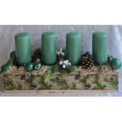 Adventsgesteck grün