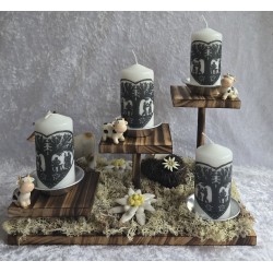 Adventsgesteck gestuft...