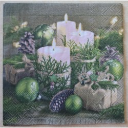 Serviette Kerzen...