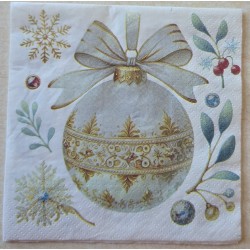 Serviette Weihnachts Kugel...