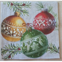 Serviette Drei Weihnachts...