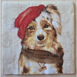 Serviette Hund mit...