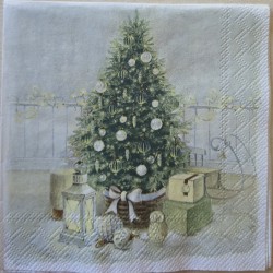 Serviette Weihnachtsbaum...