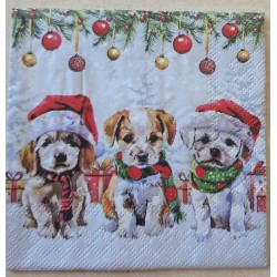 Serviette Drei Weihnachts...