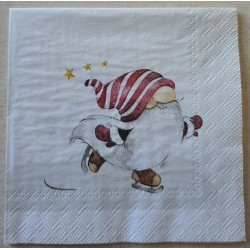 Serviette Wichtel läuft...