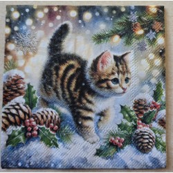 Serviette Katze im...