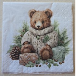 Serviette Teddybär mit...