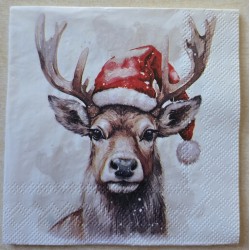 Serviette Hirsch mit...