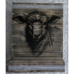 Schild stehend Schaf mit LEDs