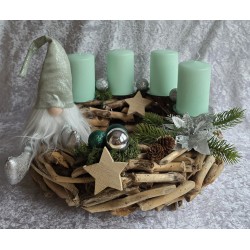 Adventsgesteck Schwemmholz...