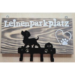 Leinenparkplatz Metall Hund