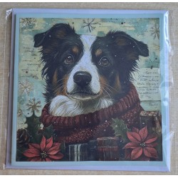Karte Weihnachts Hund 1
