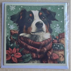 Karte Weihnachts Hund 2