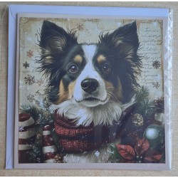 Karte Weihnachts Hund 3