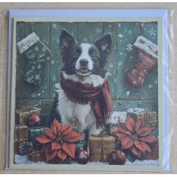 Karte Weihnachts Hund 4