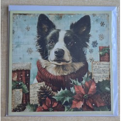 Karte Weihnachts Hund 7