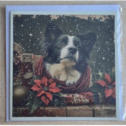 Karte Weihnachts Hund 10