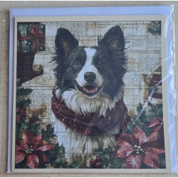 Karte Weihnachts Hund 12
