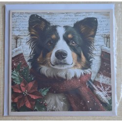 Karte Weihnachts Hund 13