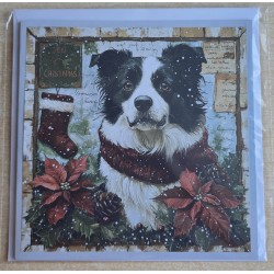 Karte Weihnachts Hund 14
